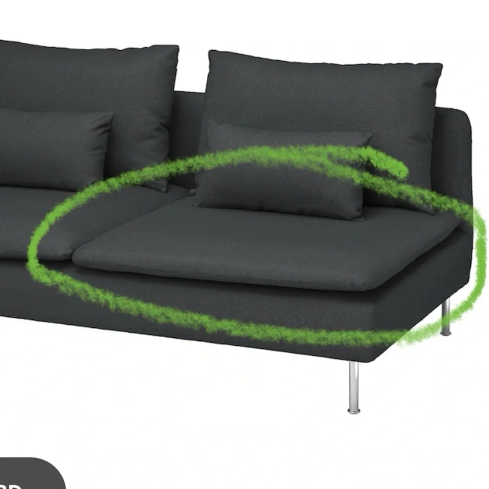 IKEA Gray Modular Sofa Cover